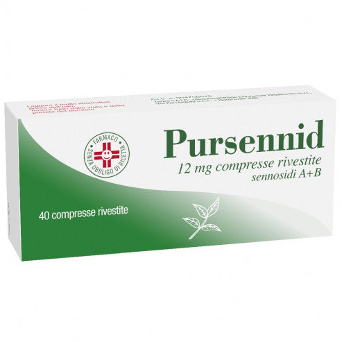 Pursennid 40 compresse 12mg lassativo per stitichezza occasionale