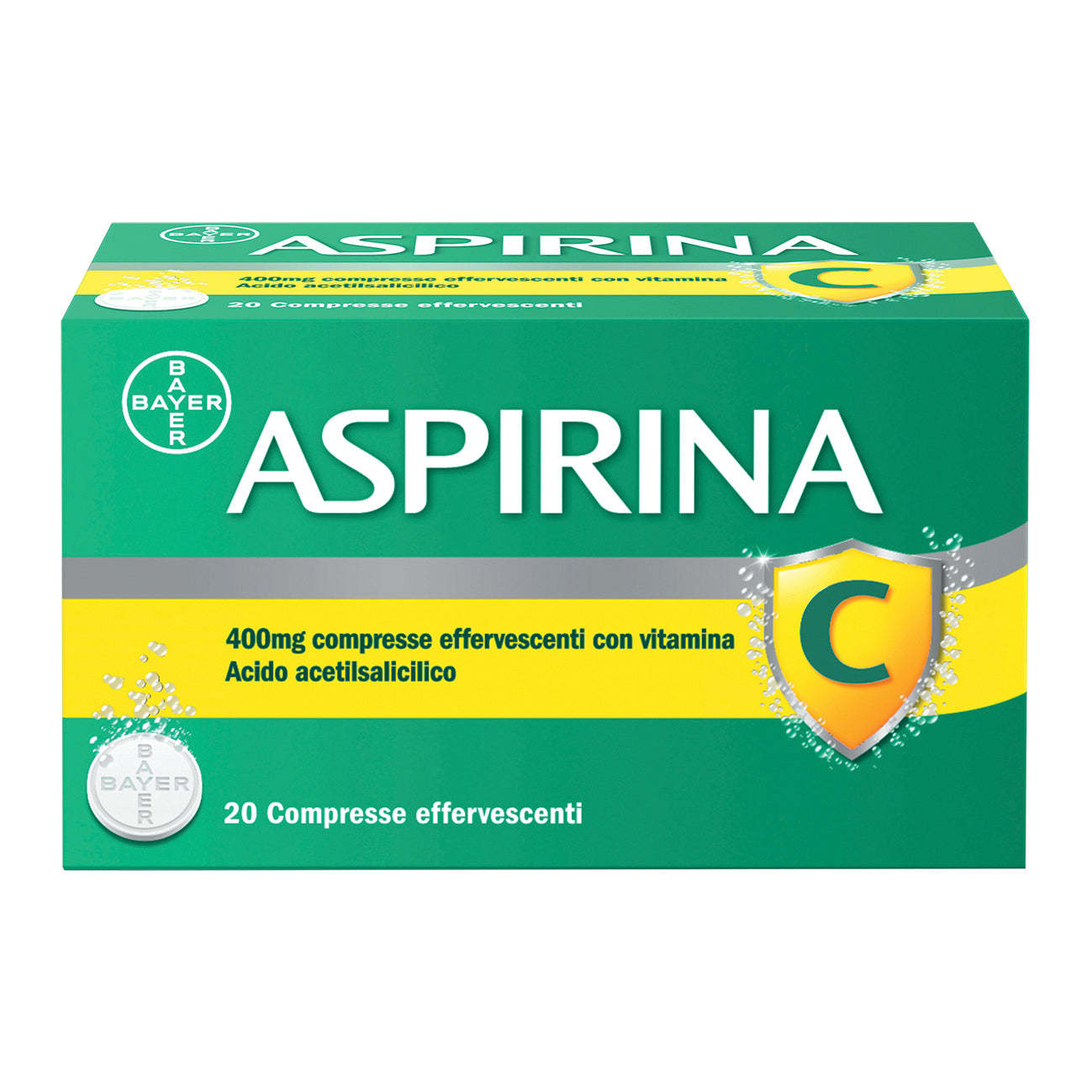 Aspirina C 20 compresse effervescenti 400+240mg