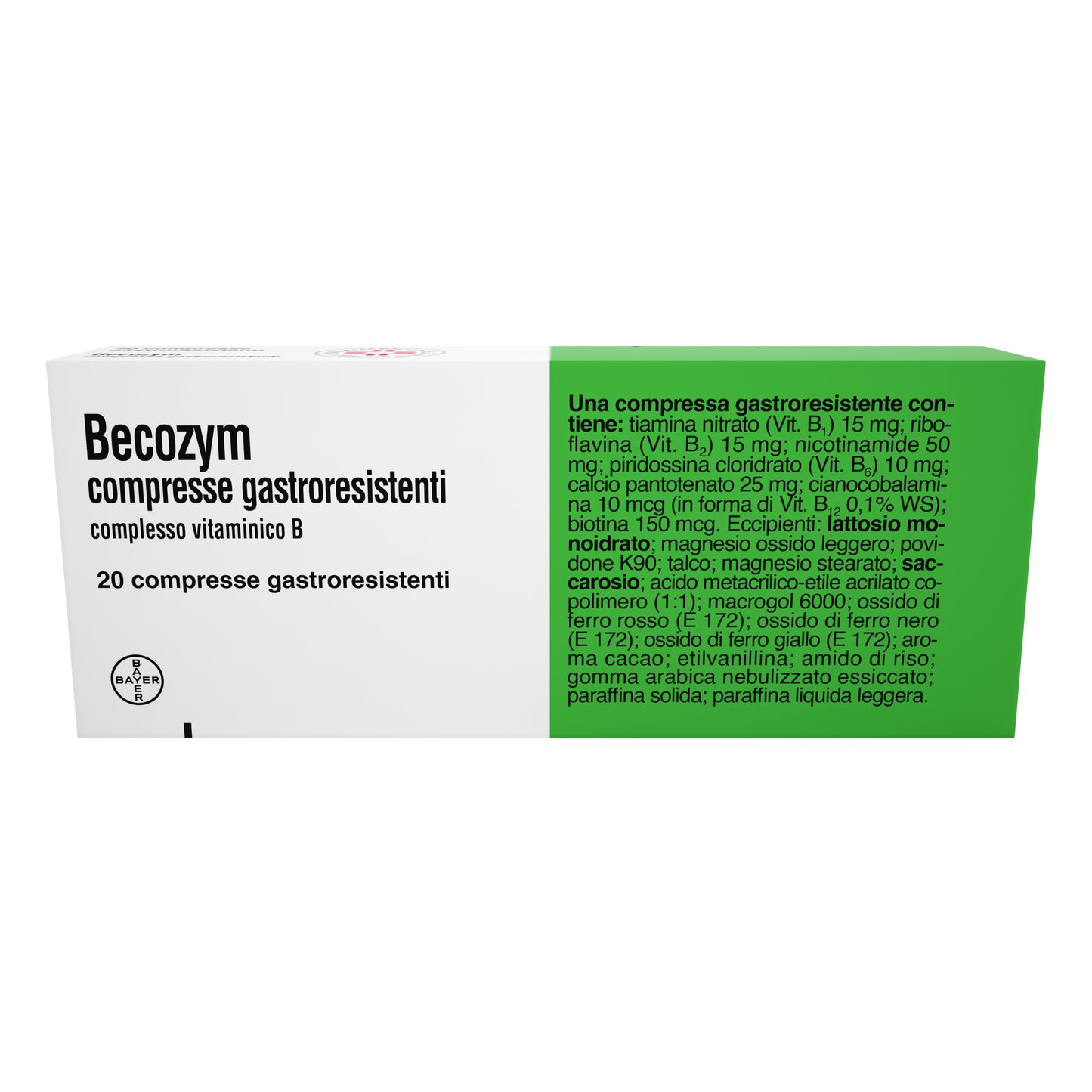 Becozym 20 compresse gastroresistenti Alto dosaggio vitamine gruppo B