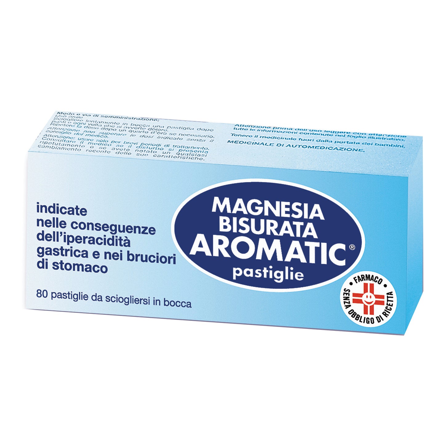 Magnesia Bisurata Aromatic antiacido 80 compresse