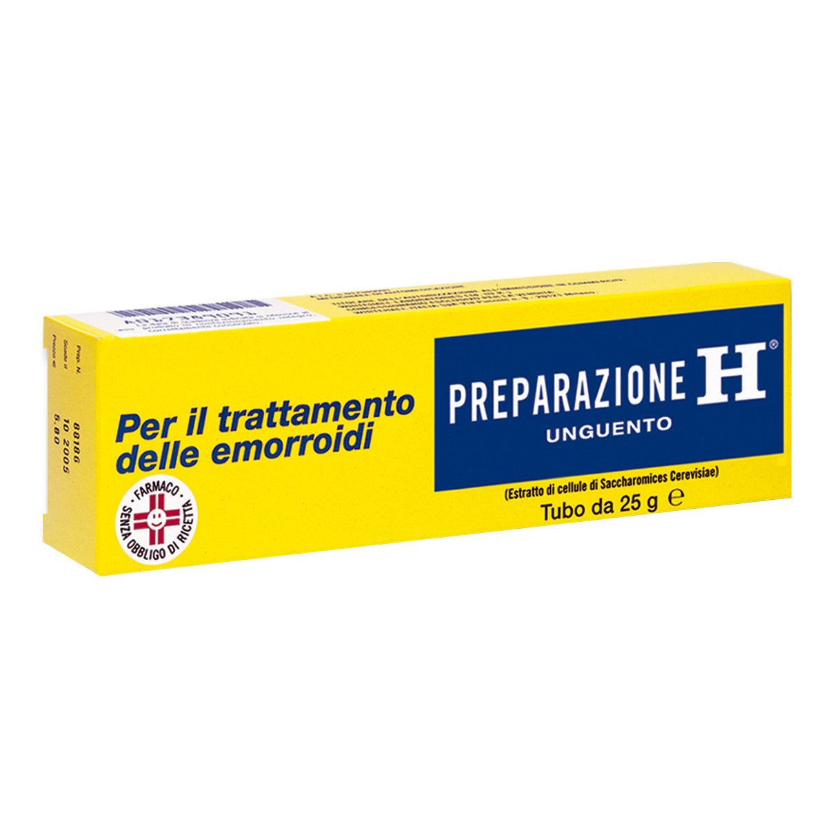Preparazione H unguento 1,08% 25g crema per il trattamento delle emorroidi interne ed esterne