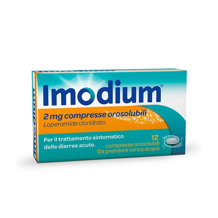 Imodium 12 compresse orosulibili da sciolgiere in bocca Loperamide 2mg