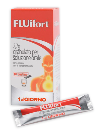 Fluifort 10 buste 2,7g granulato per soluzione orale