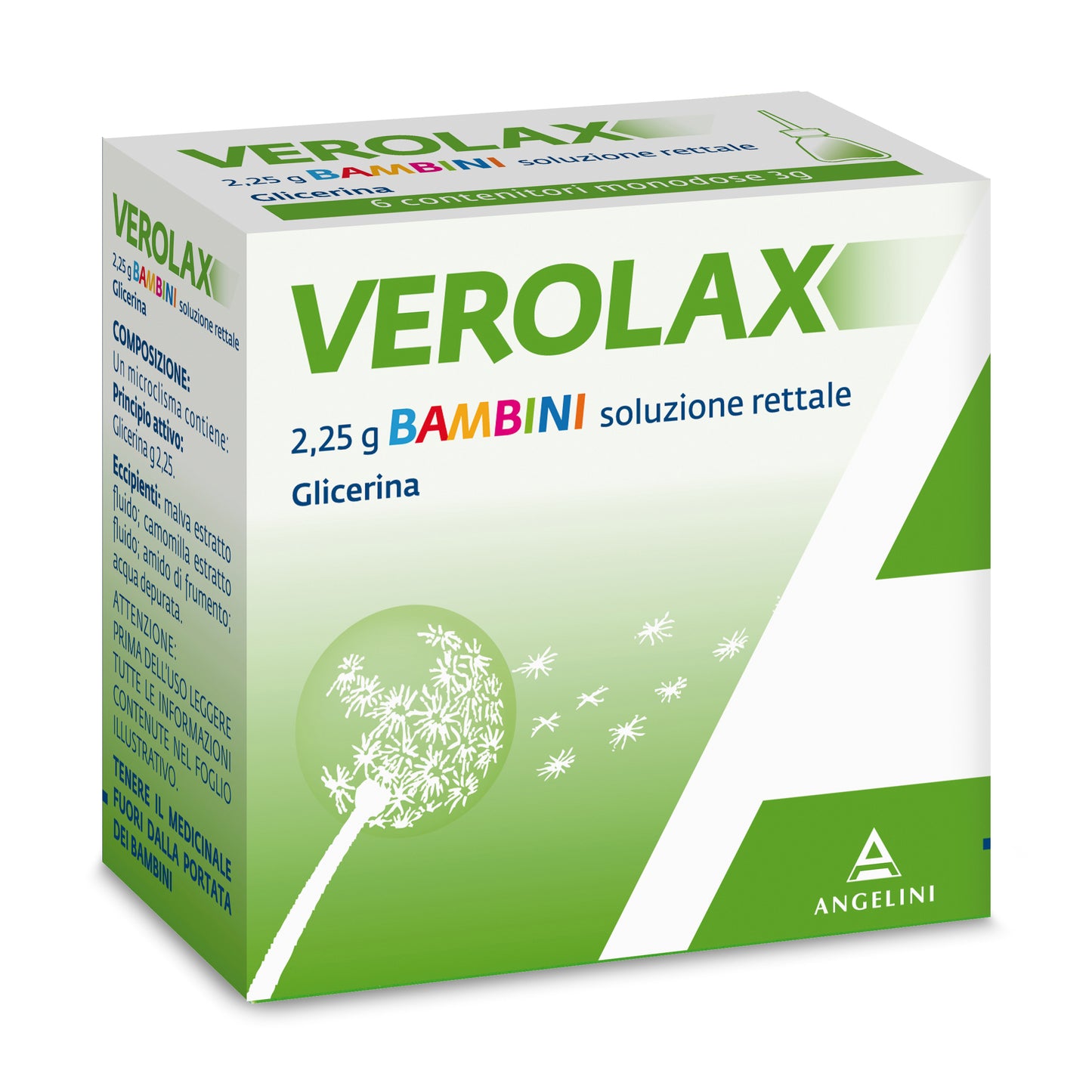 Verolax Bambini Microclismi Soluzione Rettale 6 microclismi 2,25g