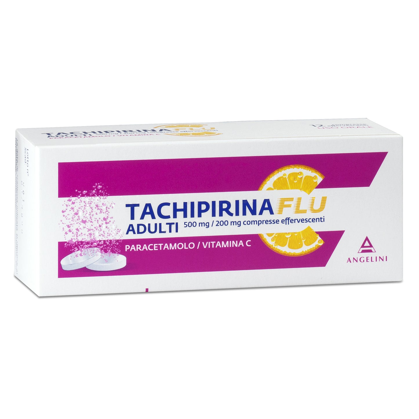 TachifluActiv 12 compresse effervescenti 500+200mg di paracetamolo e vitamina C