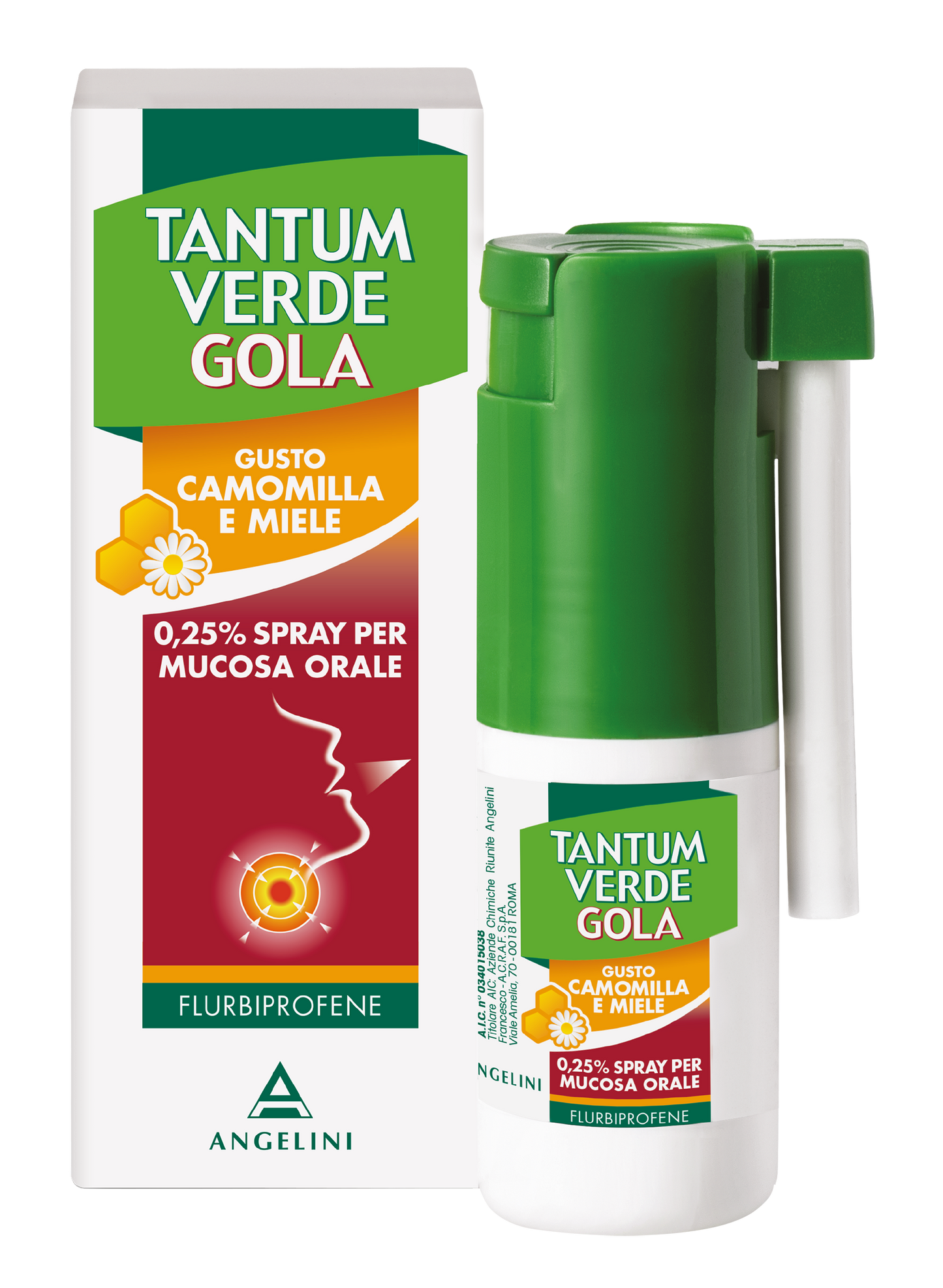 Tantum Verde Gola Spray Camomilla e e Miele 0,25%