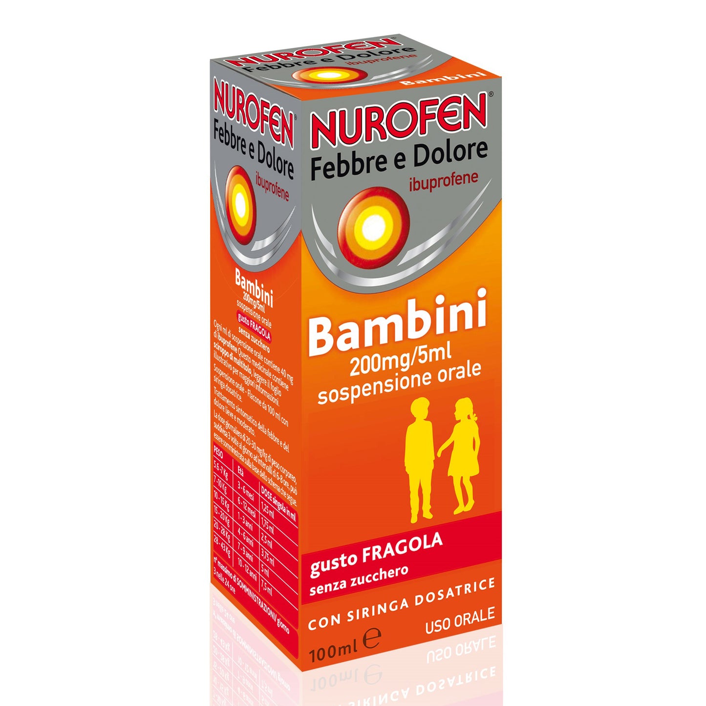 Nurofen Febbre e Dolore Adulti 200mg/5ml Gusto Fragola