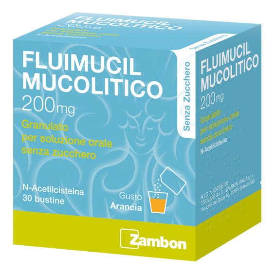 Fluimucil Mucolitico granulato per soluzione orale 30 buste senza zucchero da 200mg