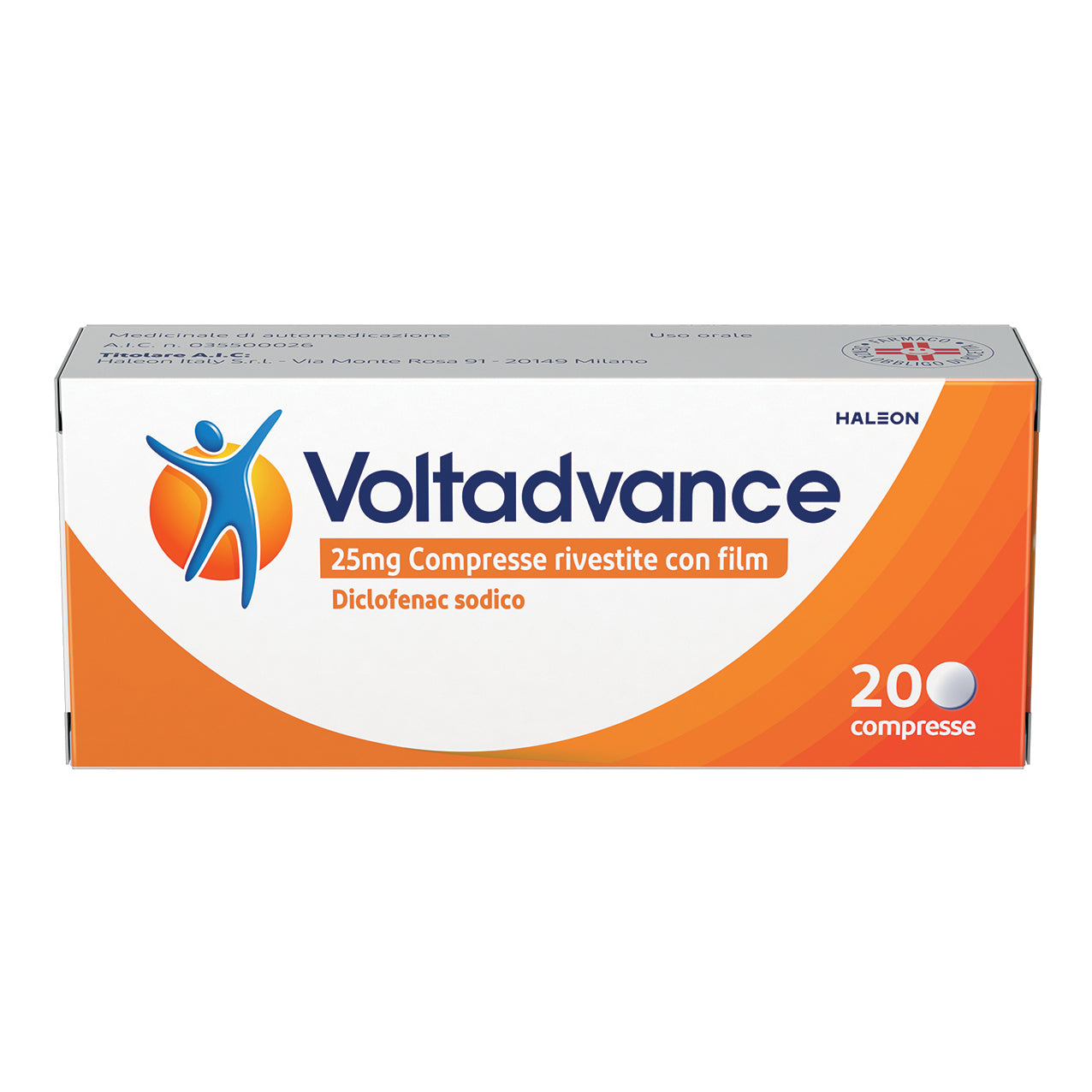 Voltadvance 20 compresse rivestite 25mg diclofenac sodico