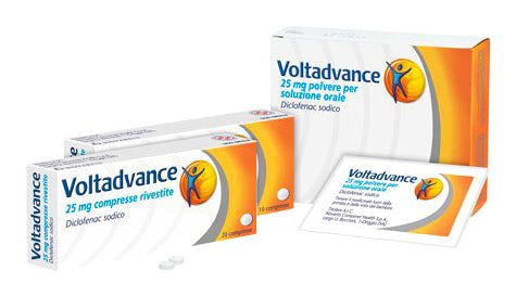 Voltadvance 20 bustine polvere per soluzione orale 25mg diclofenac sodico