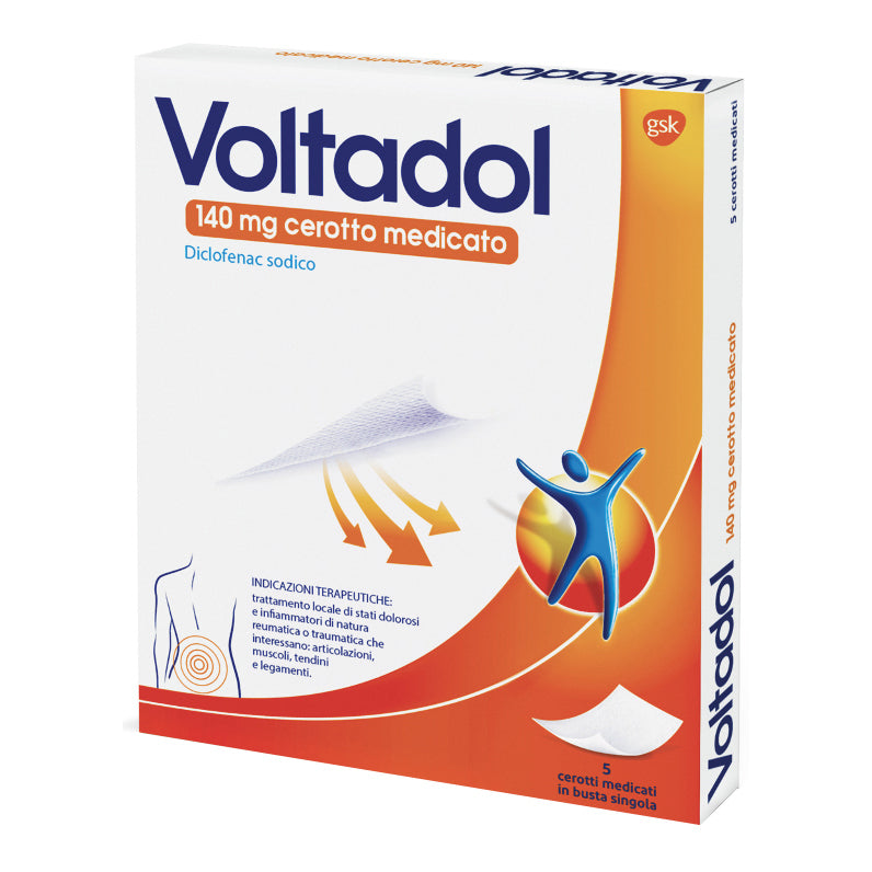 Voltadol 5 cerotti medicati 140mg diclofenac sodico