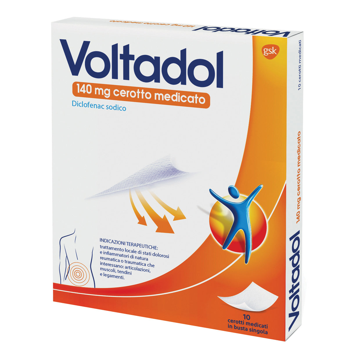 Voltadol 10 cerotti medicati 140mg diclofenac sodico