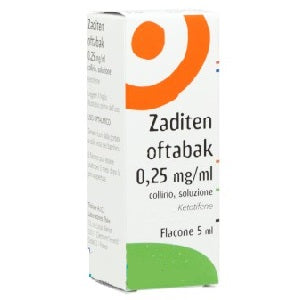 Zaditen Oftabak collirio antistaminico 1 flacone da 5ml 0,25mg/ml di ketotifene