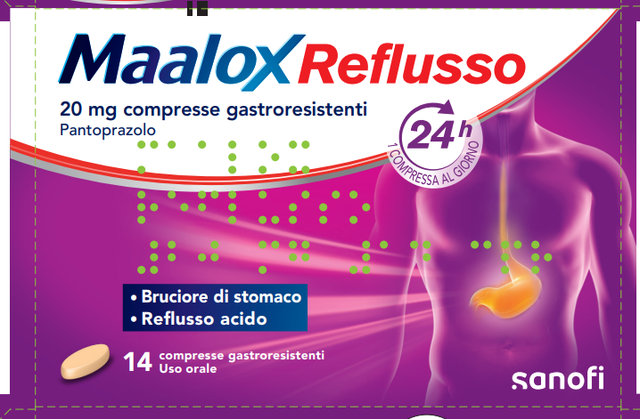 Maalox Reflusso 14 compresse 20mg