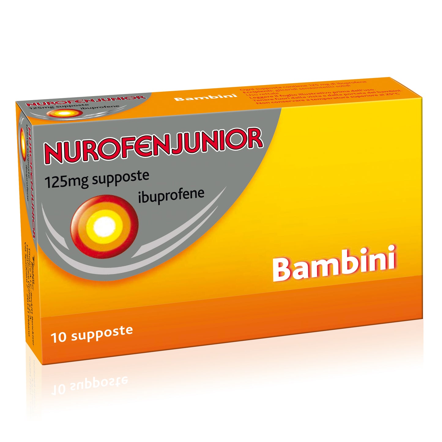 Nurofen Junior 10 suposte da 125mg di ibuprofene