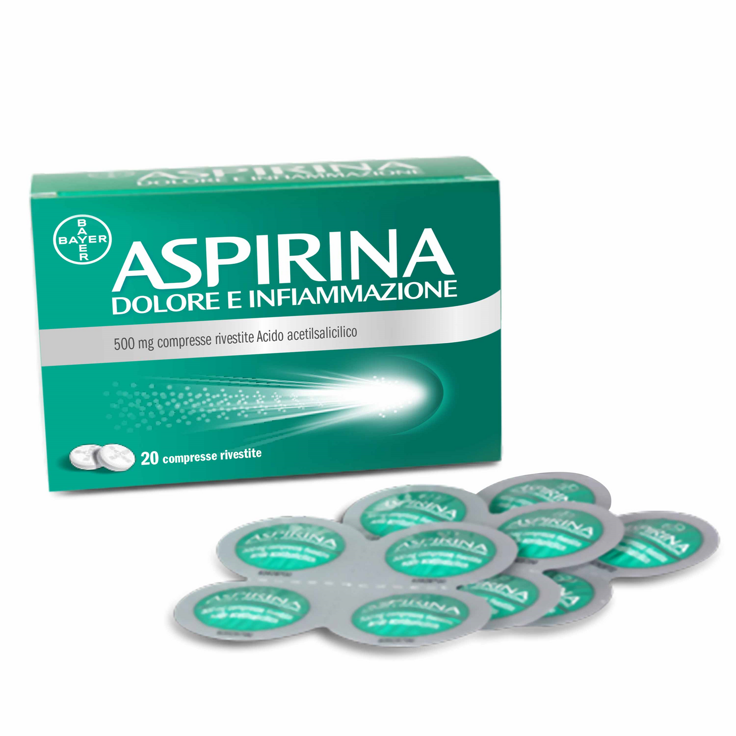 Aspirina Dolore e Infiammazione 20 compresse 500mg