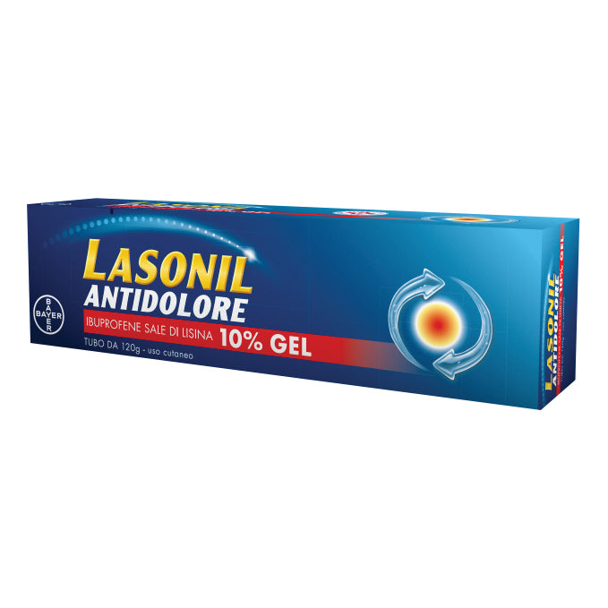 Lasonil Gel antinfiammatorio e antidolore 10%Ibuprofene sale di lisina 120g
