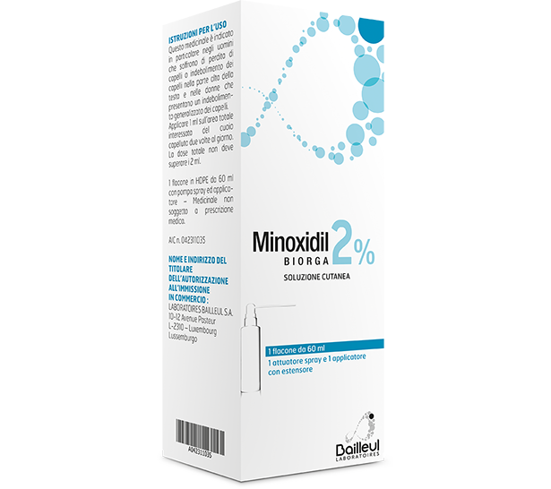 MINOXIDIL BIORGA*SOL CUT60ML2%