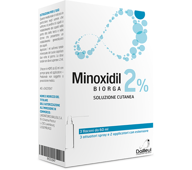 MINOXIDIL BIORGA*SOL CUT 3FL2%