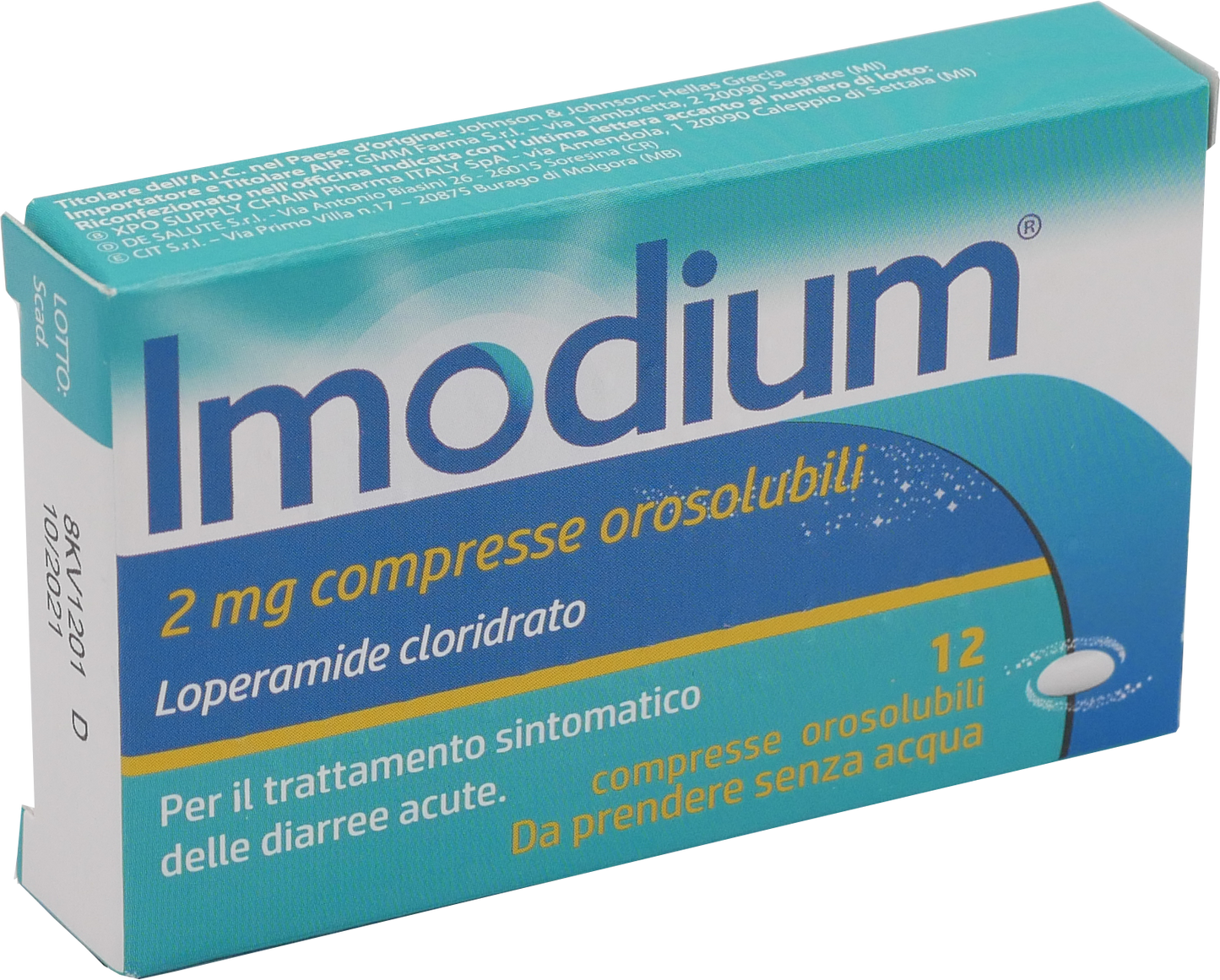 Imodium 12 compresse orosulibili da sciolgiere in bocca Loperamide 2mg