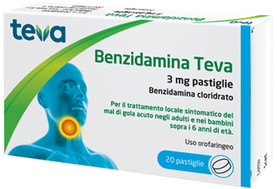 BENZIDAMINA TEVA*20PASTL 3MG