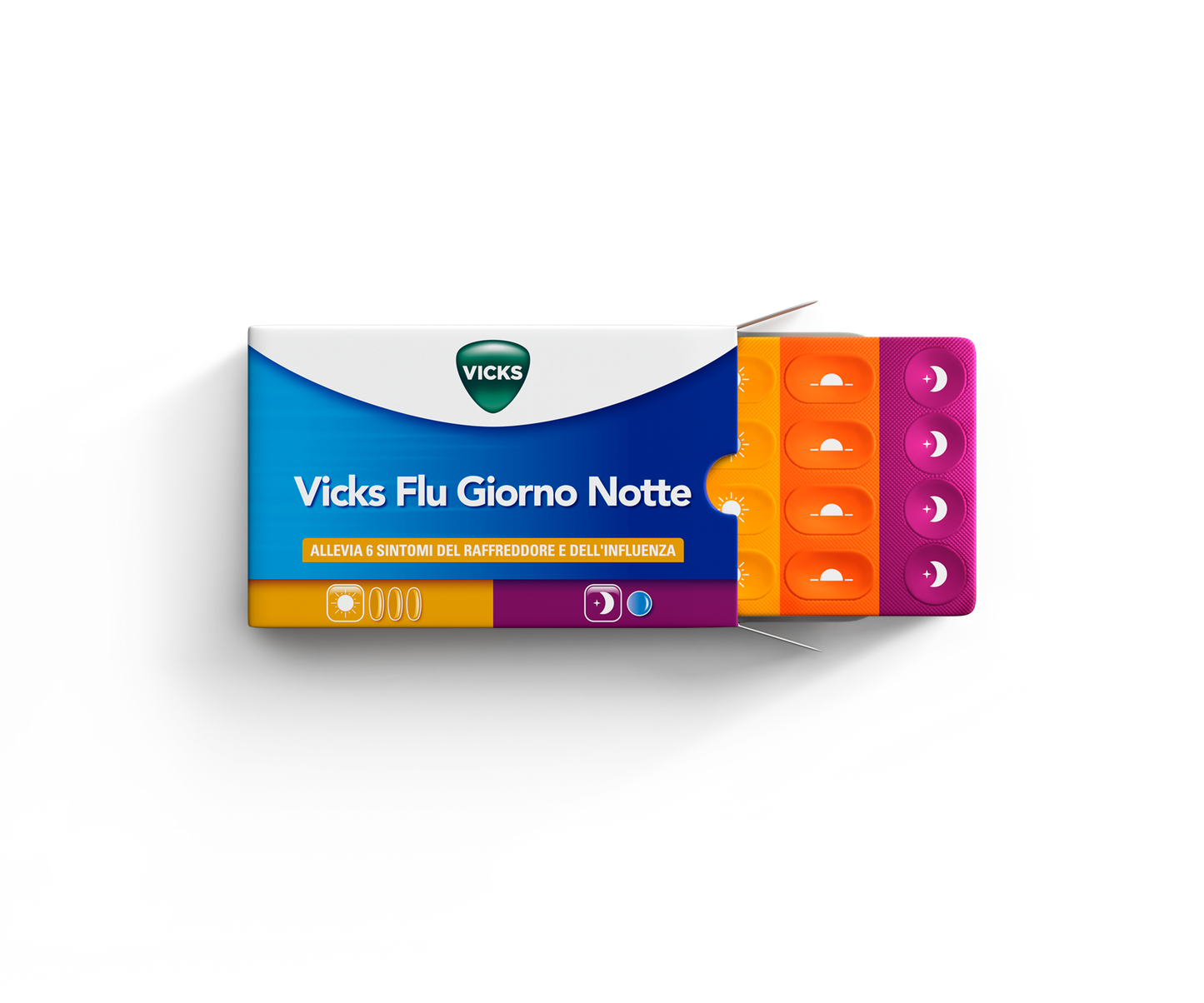 VIicks Flu Giorno e Notte 12+ 4 compresse