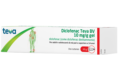 DICLOFENAC TEVA*GEL 60G 10MG/G