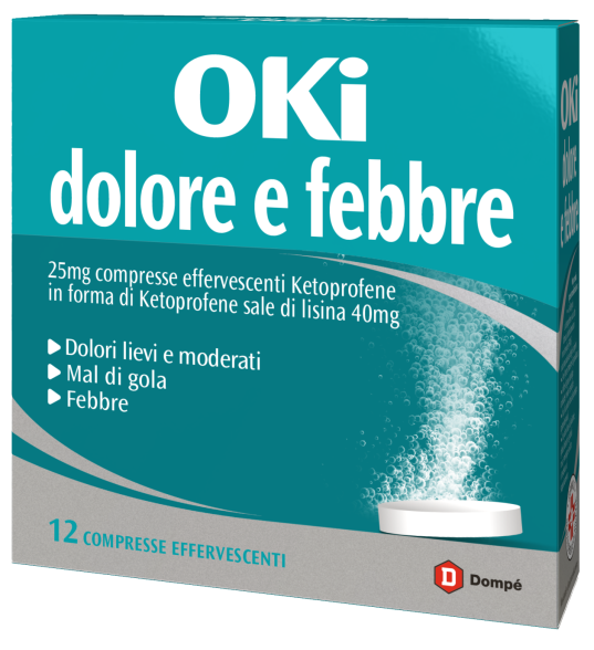 Oki Dolore e Febbre 12 comprese effervescenti