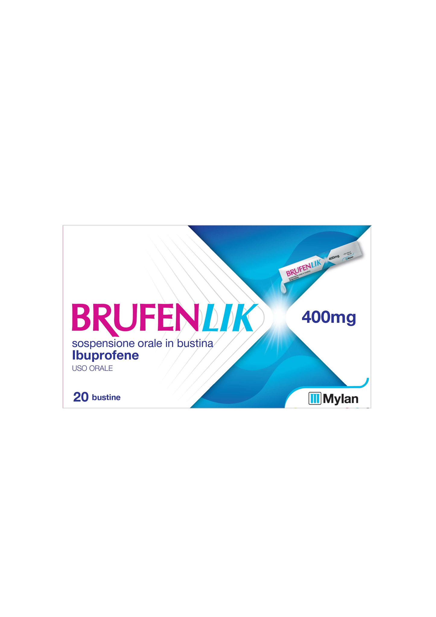 Brufenlik sospensione orale 20 bustine 400mg Ibuprofene