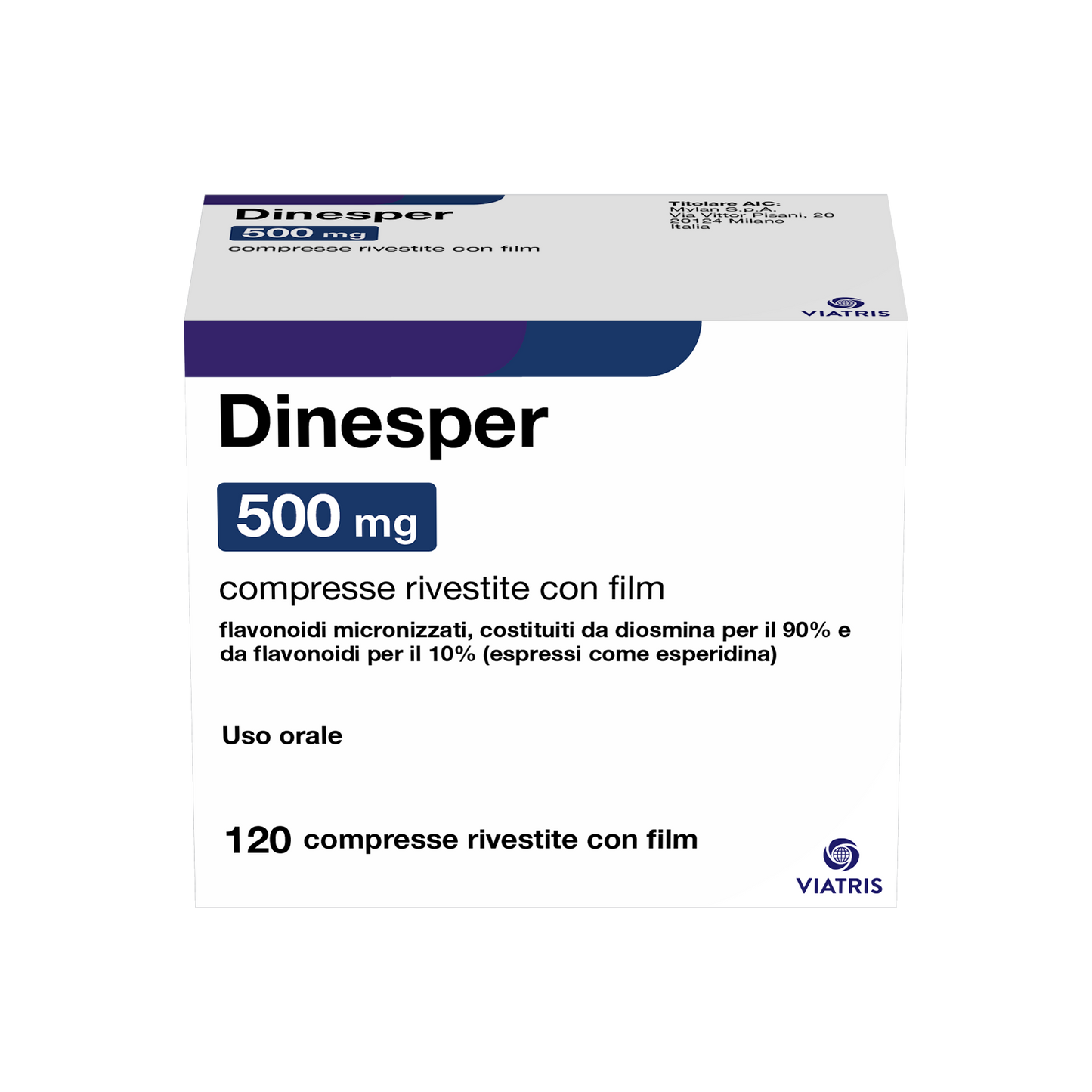 DINESPER*120CPR RIV 500MG