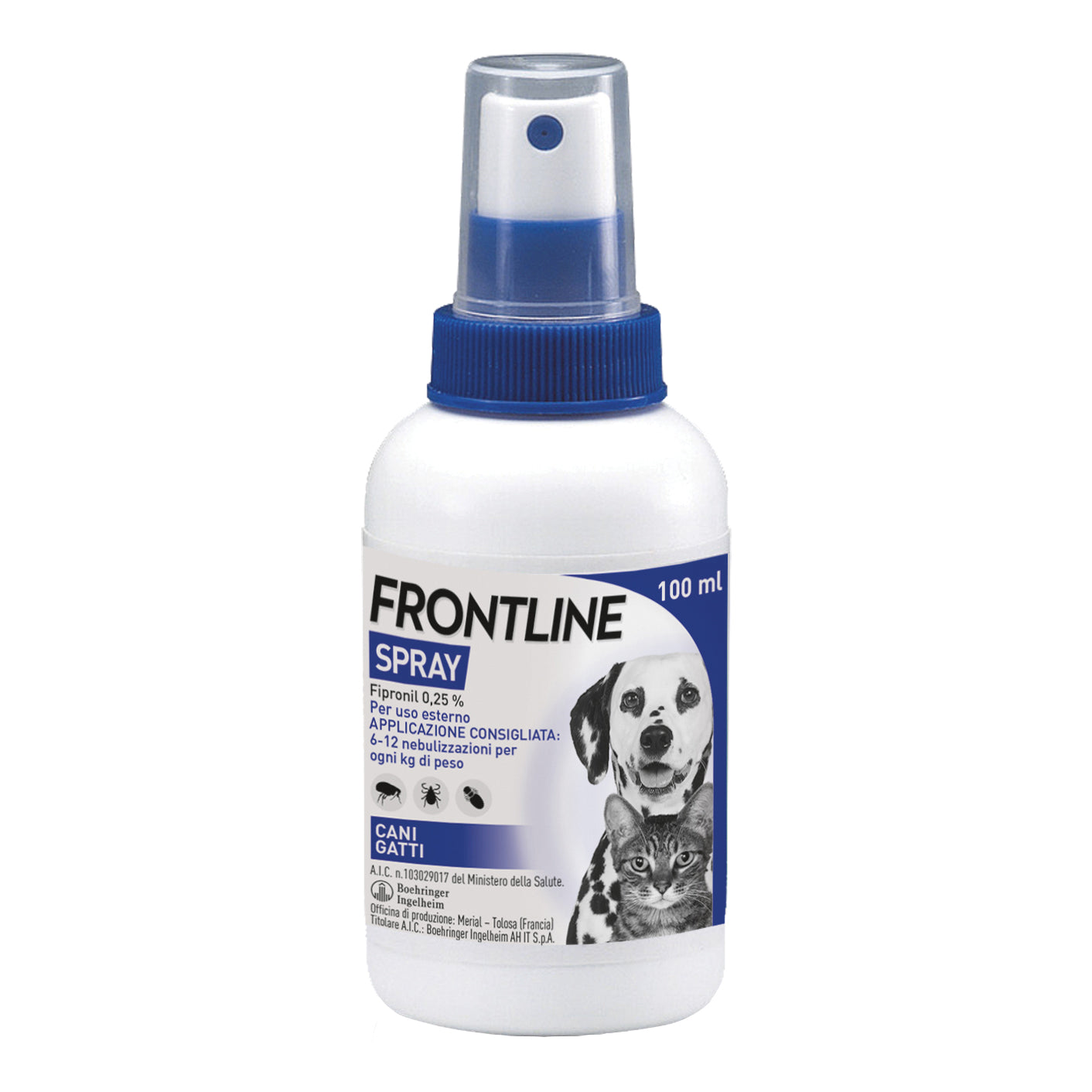 Frontline Spray Flacone da 100ml + Pomp