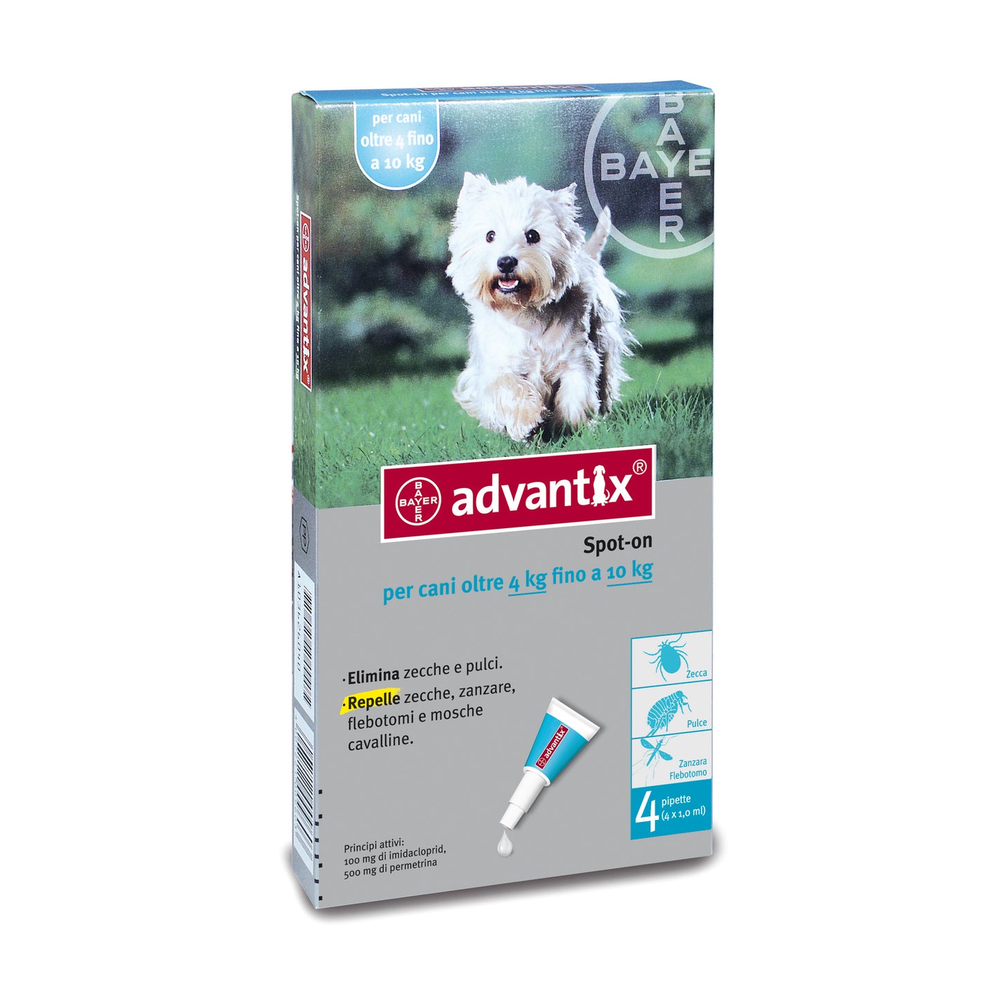 Advantix Spot On 4 pipette cani 4 -10Kg