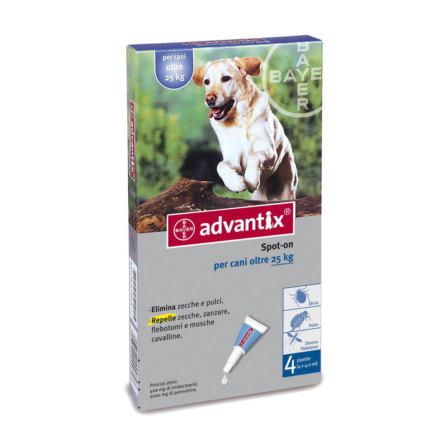 Advantix Spot On 4 pipette cani 25-40Kg