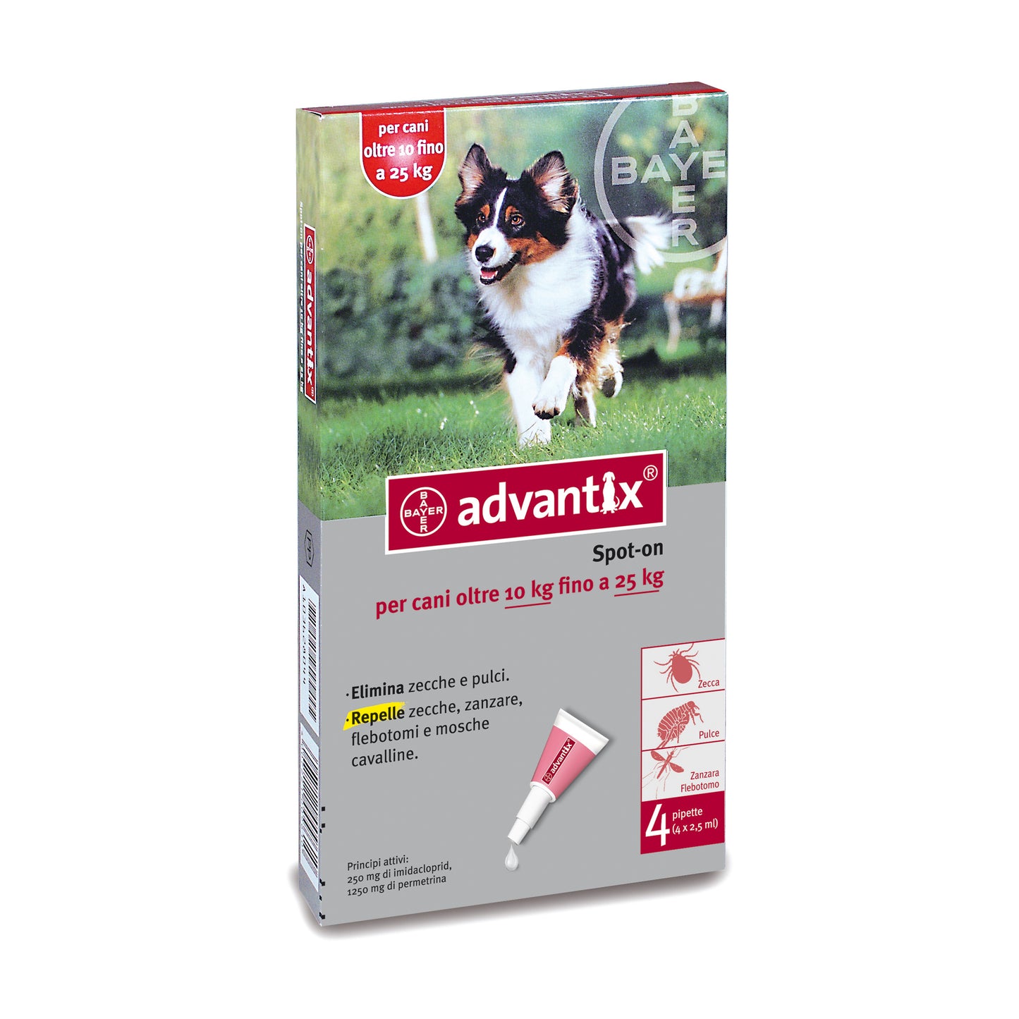 Advantix Spot On 4 pipette cani 10-25Kg