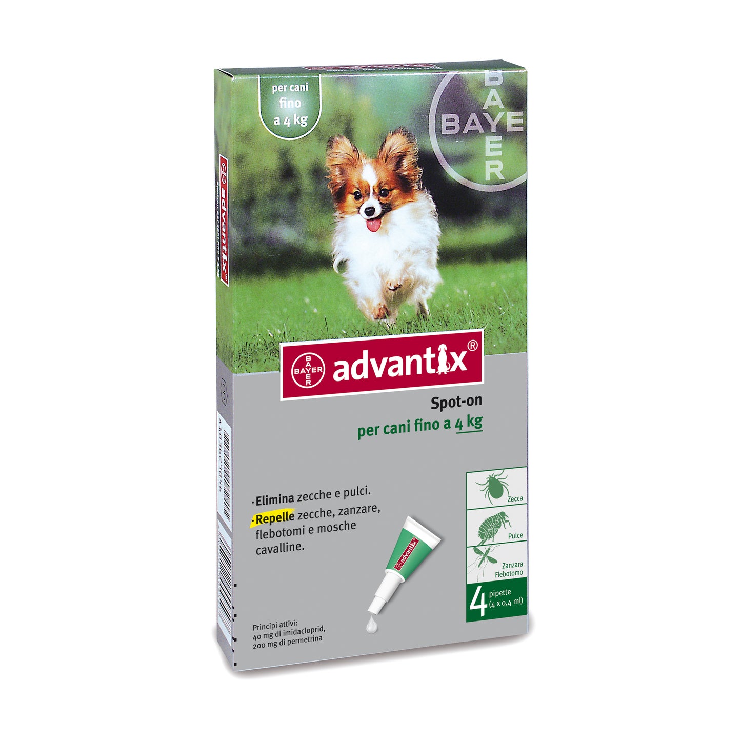 Advantix Spot On 4 pipette cani 0-4Kg