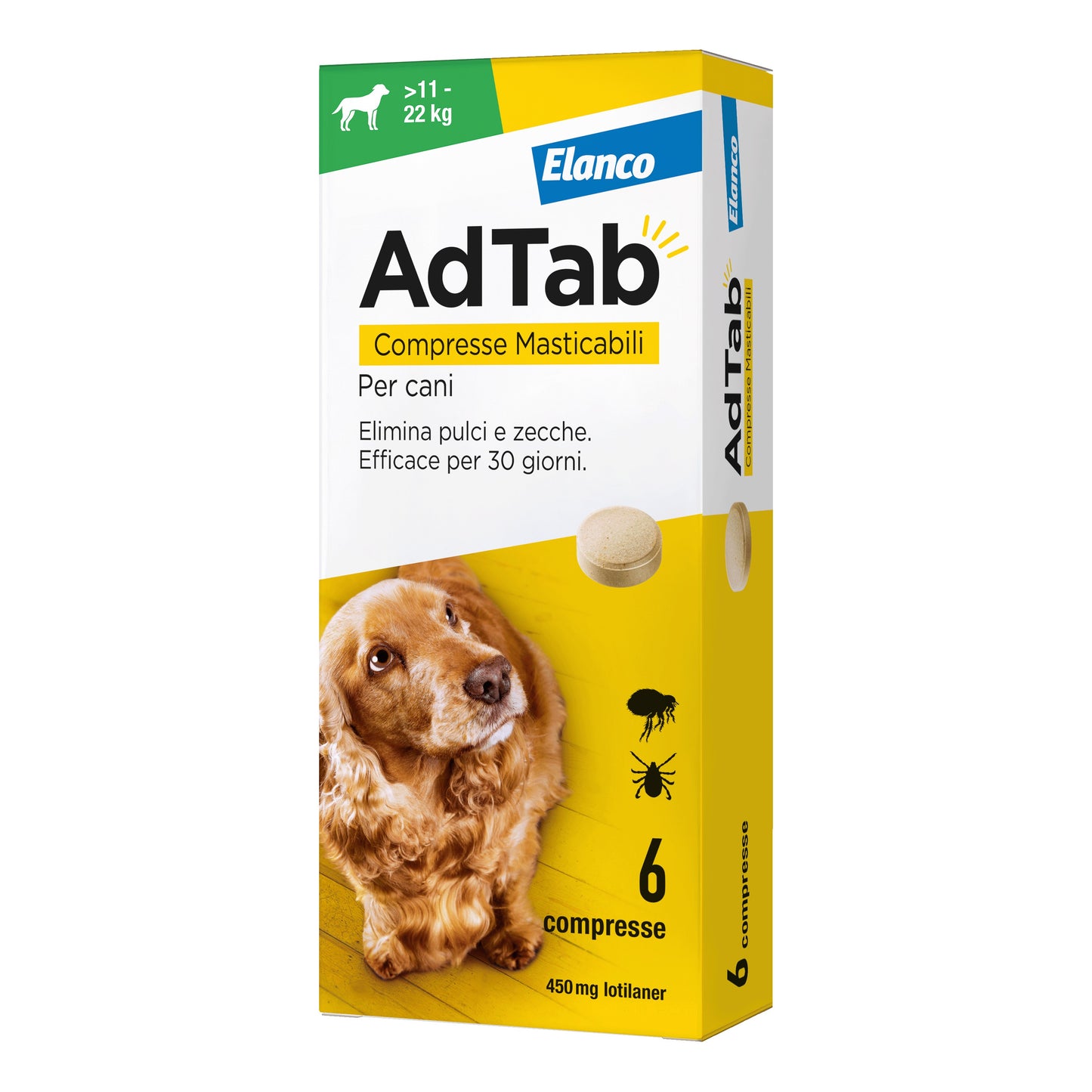ADTAB*6CPR 450MG CANI 11-22KG