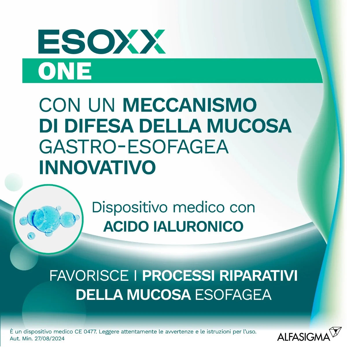 Esoxx One 20 bustine stick da 10 ml Integratore per il Reflusso Gastroesofageo