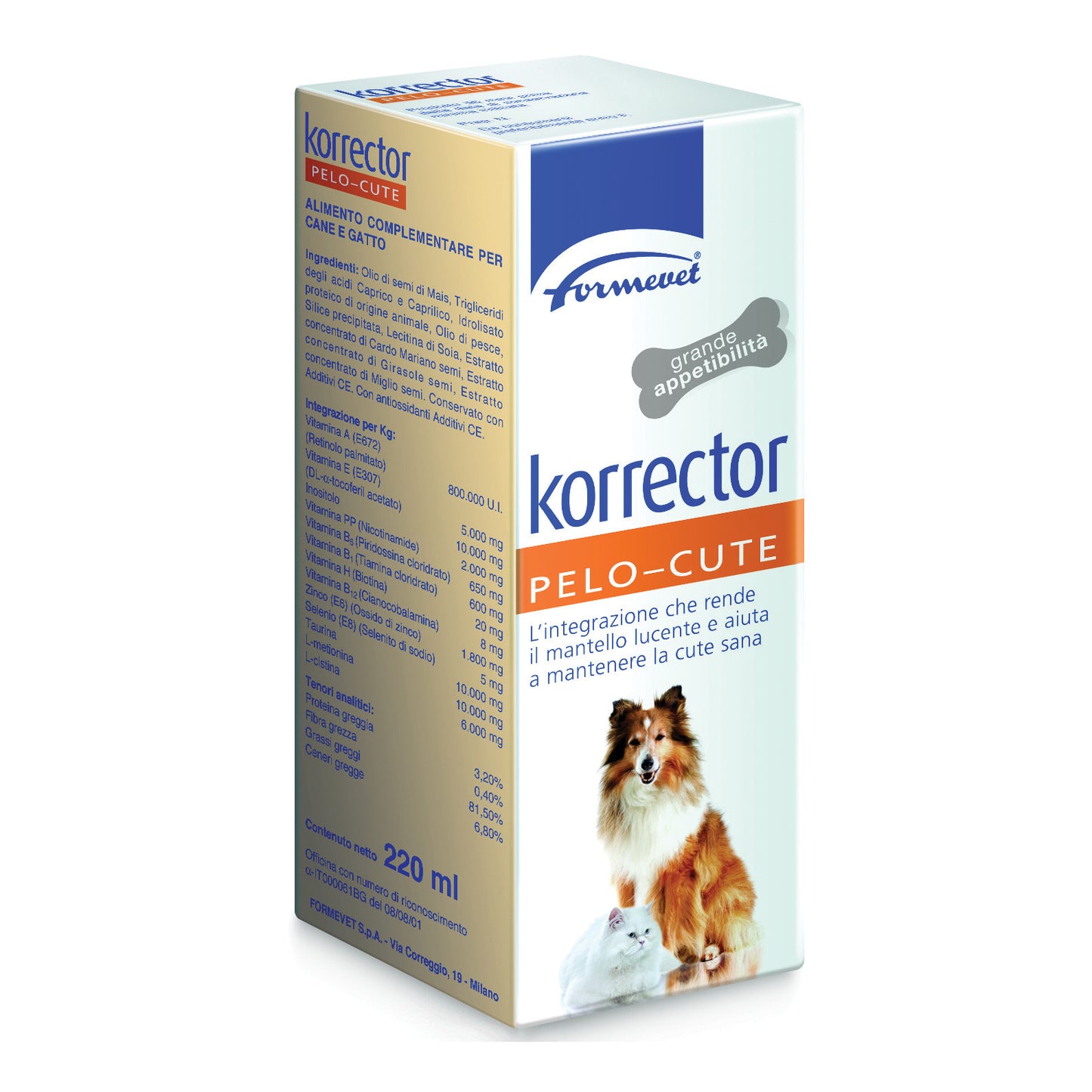 KORRECTOR PELO-CUTE FLACONE 220 ML