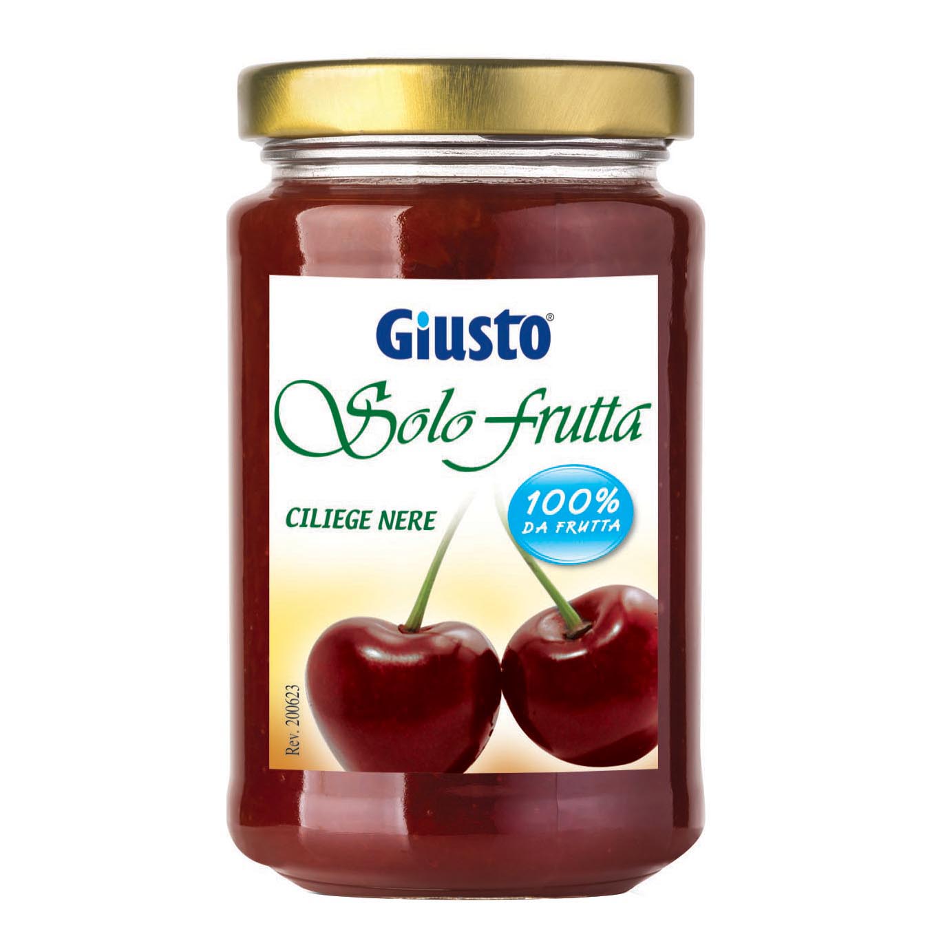 GIUSTO SOLO FRUTTA MARMELLATA CILIEGIE NERE 284 G