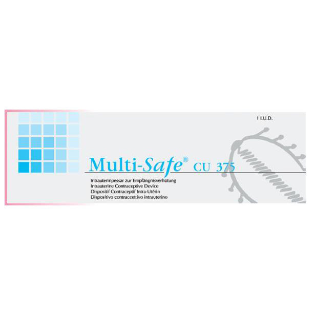 DISPOSITIVO CONTRACCEZIONE INTRAUTERINA MULTI-SAFE CU 375 LARGHEZZA 19,5 MM LUNGHEZZA 35,2 MM