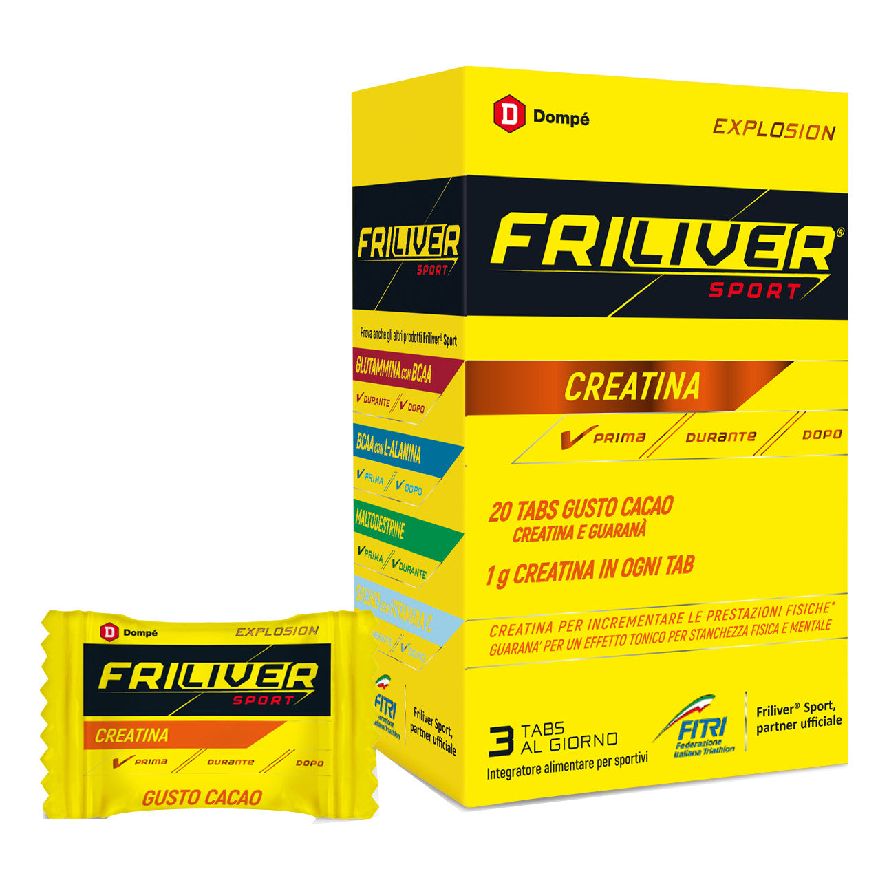 FRILIVER ENERGY CREATINA GUARANA 20 TAVOLETTE