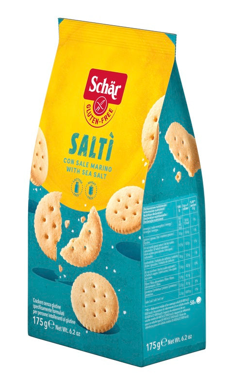 SCHAR SALTI' CRACKER CON SALE MARINO SENZA LATTOSIO 175 G