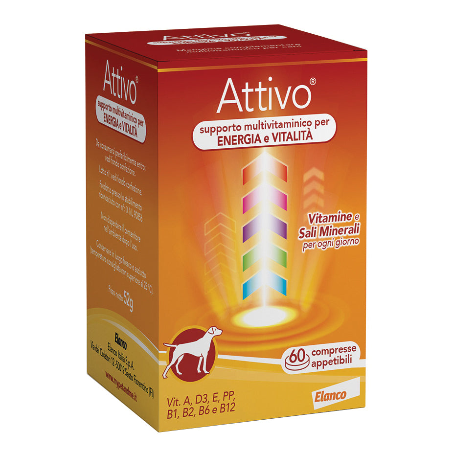ATTIVO TABS ASTUCCIO DA 60 COMPRESSE ALTAMENTE APPETIBILI