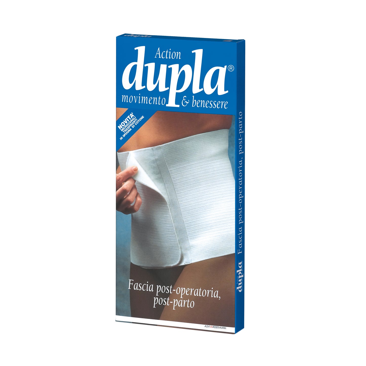 FASCIA POSTOPERATORIA E POSTPARTO DUPLA COLORE BIANCO MISURA 4