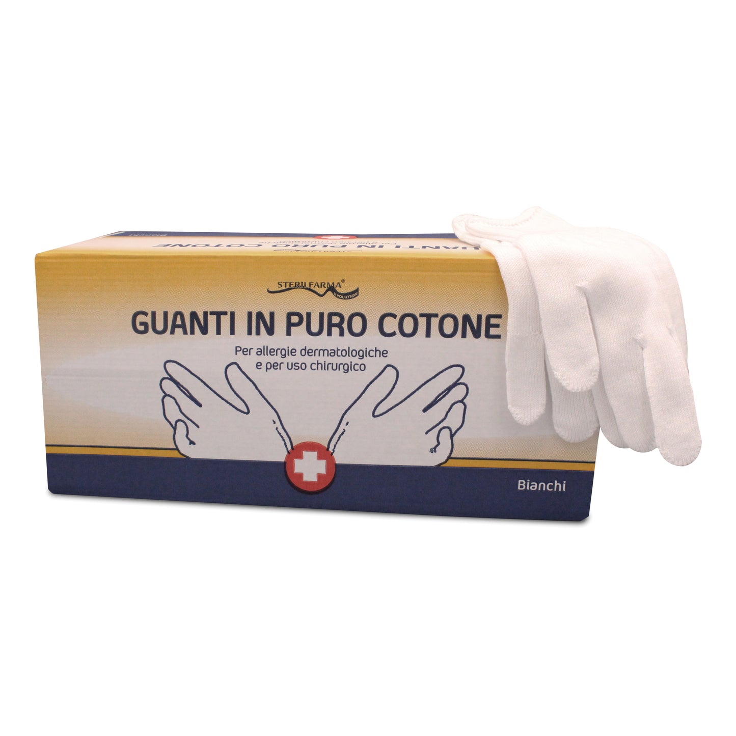 GUANTO COTONE BIANCO 7,5