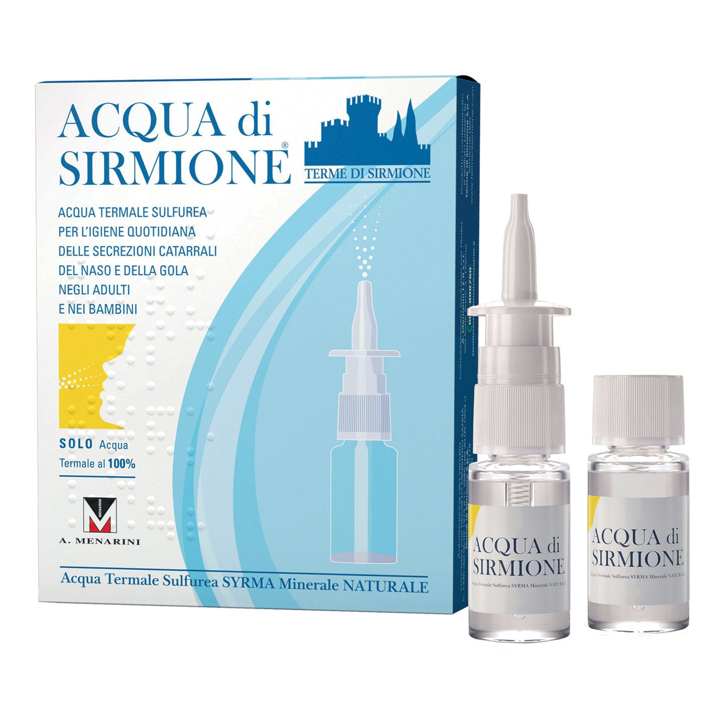 ACQUA SIRMIONE MINERALE NATURALE 6 FIALE 15 ML