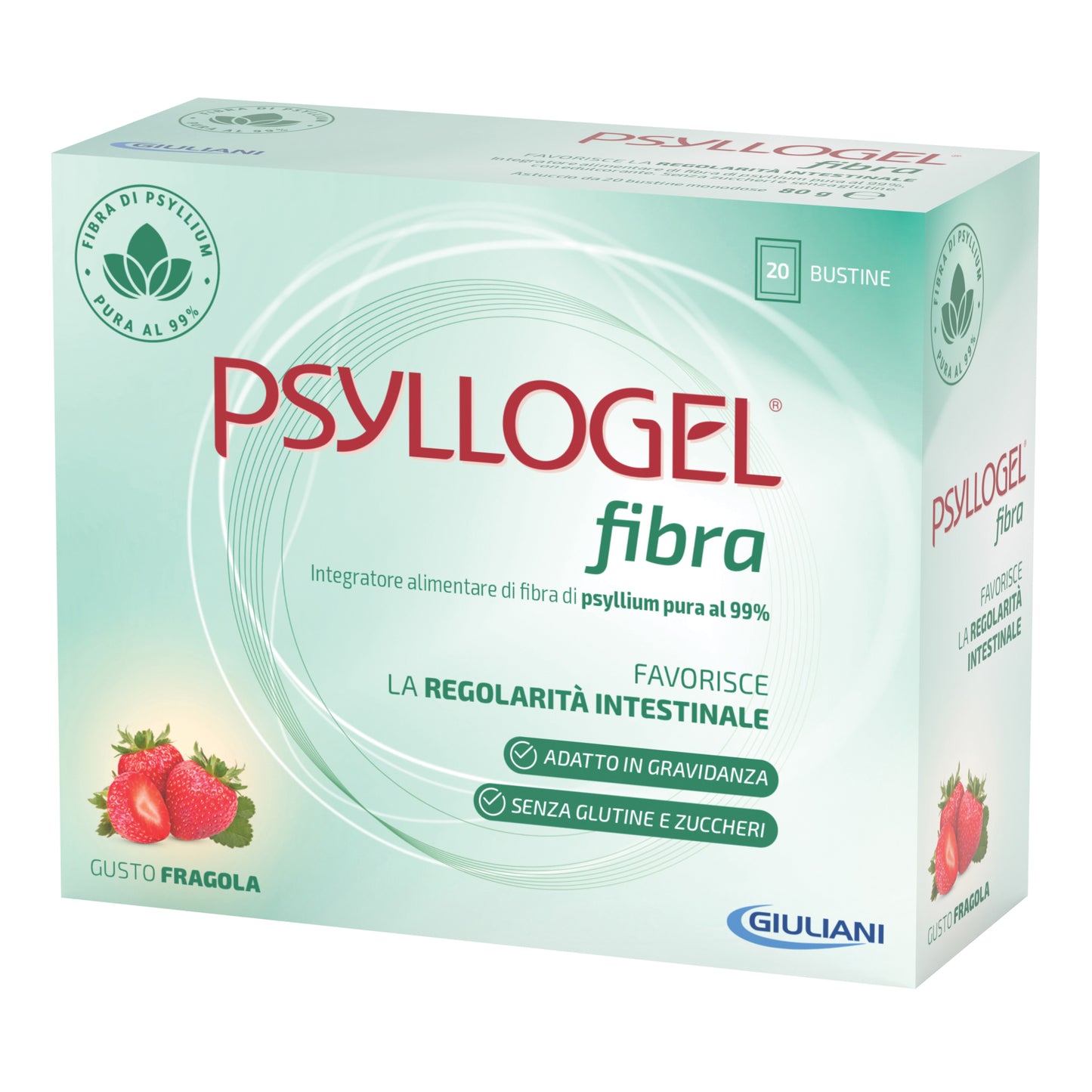 PSYLLOGEL FIBRA FRAGOLA 20 BUSTINE