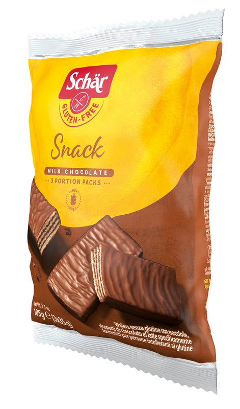 SCHAR SNACK CON CIOCCOLATO AL LATTE E NOCCIOLE 3 WAFER X 35 G