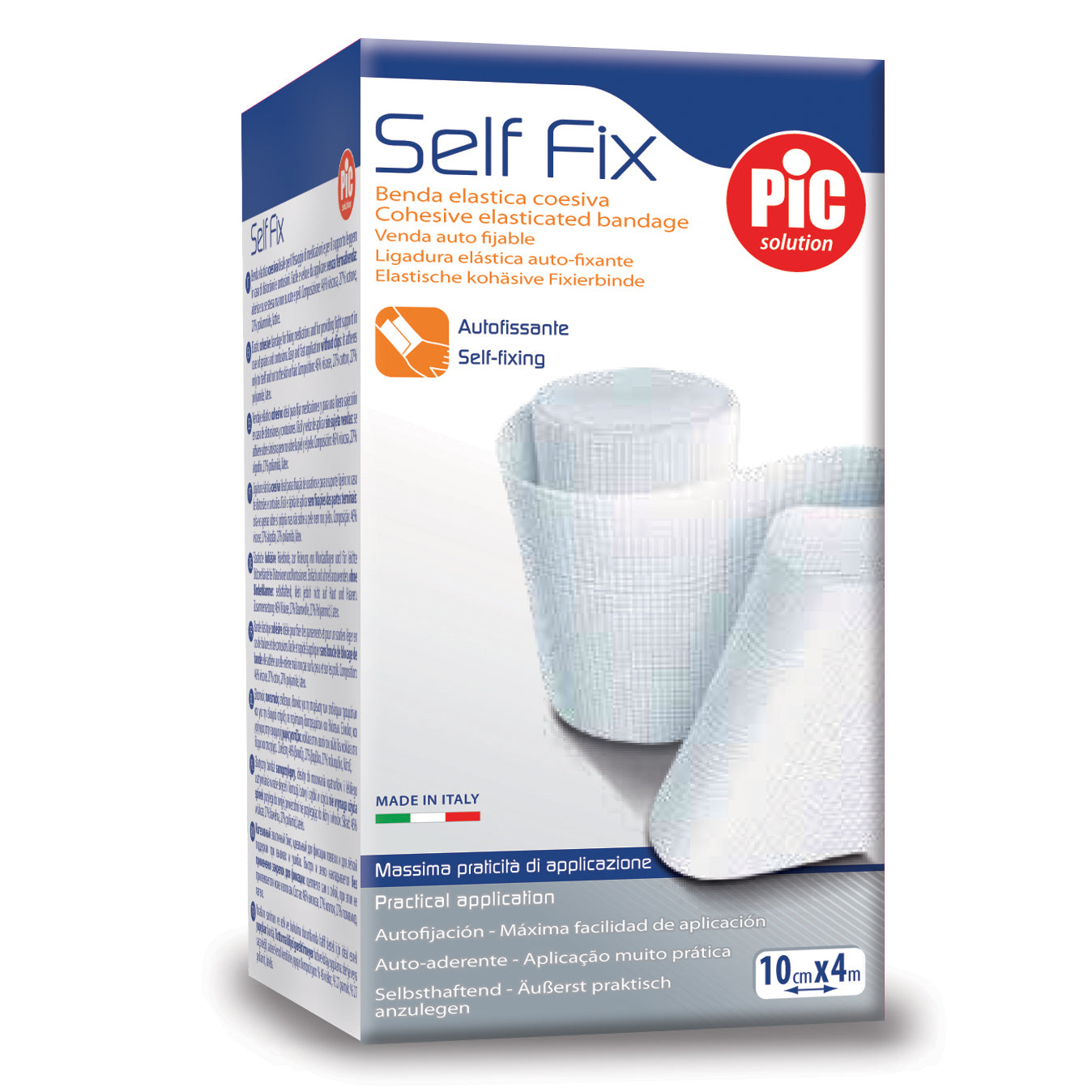 BENDA ELASTICA AUTOADESIVA PIC SELF FIX 8X400 CM FUSTELLA