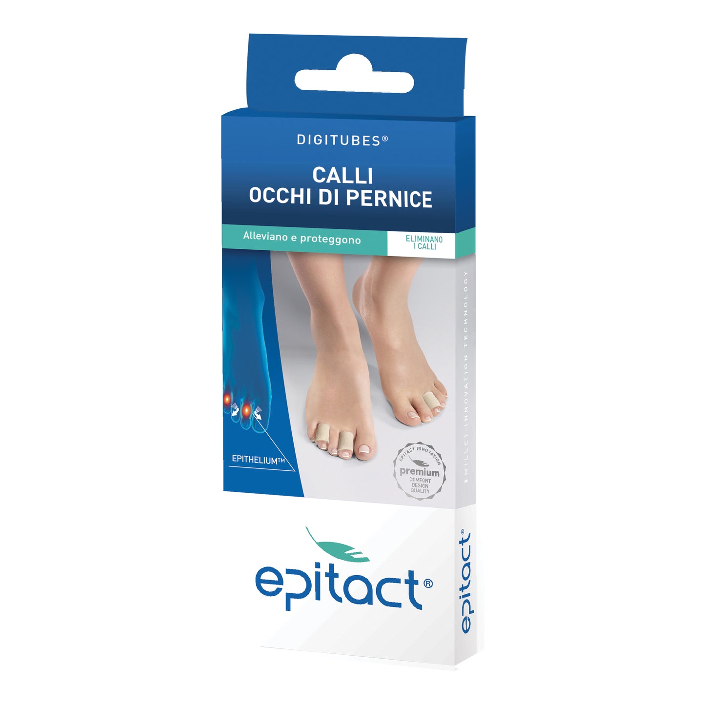 EPITACT DIGITUBE EPITHELIUM 26 PROTEZIONE CALLI IN GEL DI SILICONE TAGLIA SMALL
